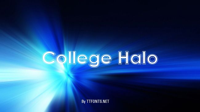 College Halo example